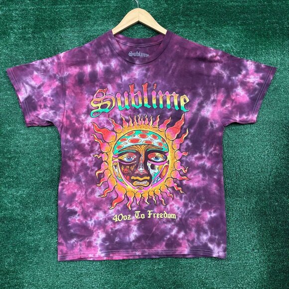 Sublime 40oz to Freedom Rock Band Tie-Dye T-Shirt Size Large - Picture 1 of 4